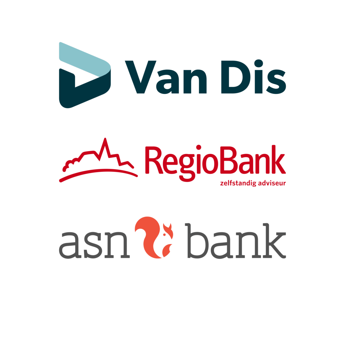 Van Dis, RegioBank, ASN Bank